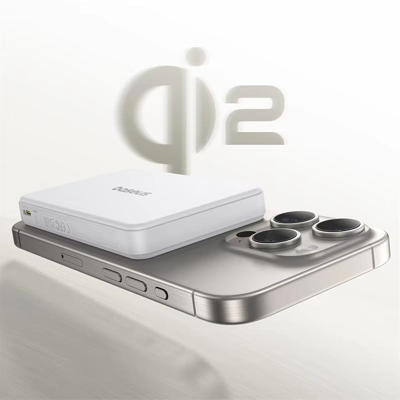 Baseus magnetic power bank 10000mAh 15W wireless fast charging qi2 certification can be used on airplanes PPWPQ10-20