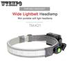 COB LED Strip Headlamp 3-Mode 400LM Headlight Waterproof Outdoor Head Torch By AAA Battery for Camping Hunting