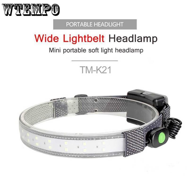 COB LED Strip Headlamp 3-Mode 400LM Headlight Waterproof Outdoor Head Torch By AAA Battery for Camping Hunting