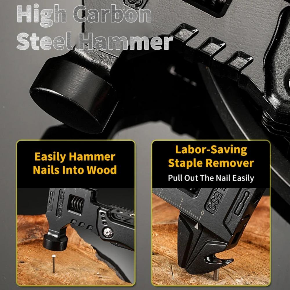 Multifunctional Wrench Hammer Knife Pliers Outdoor Camping Survival Tool Labor Saving Tool Stainless Steel Multi-tool Knife