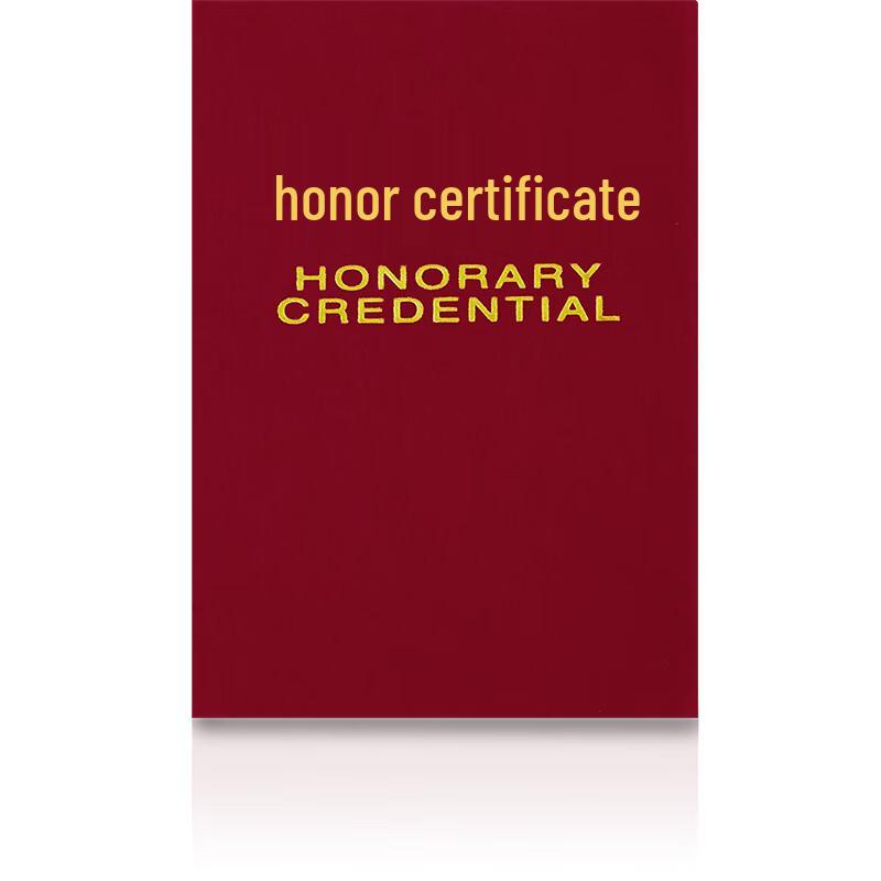 Deli 7579 Velvet Honor Certificate with Inner Pages