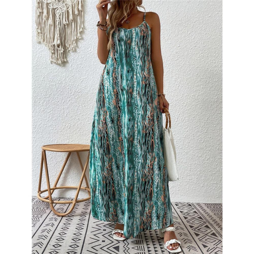 QICED Fashion Summer Spring Sleeveless Casual Dresses