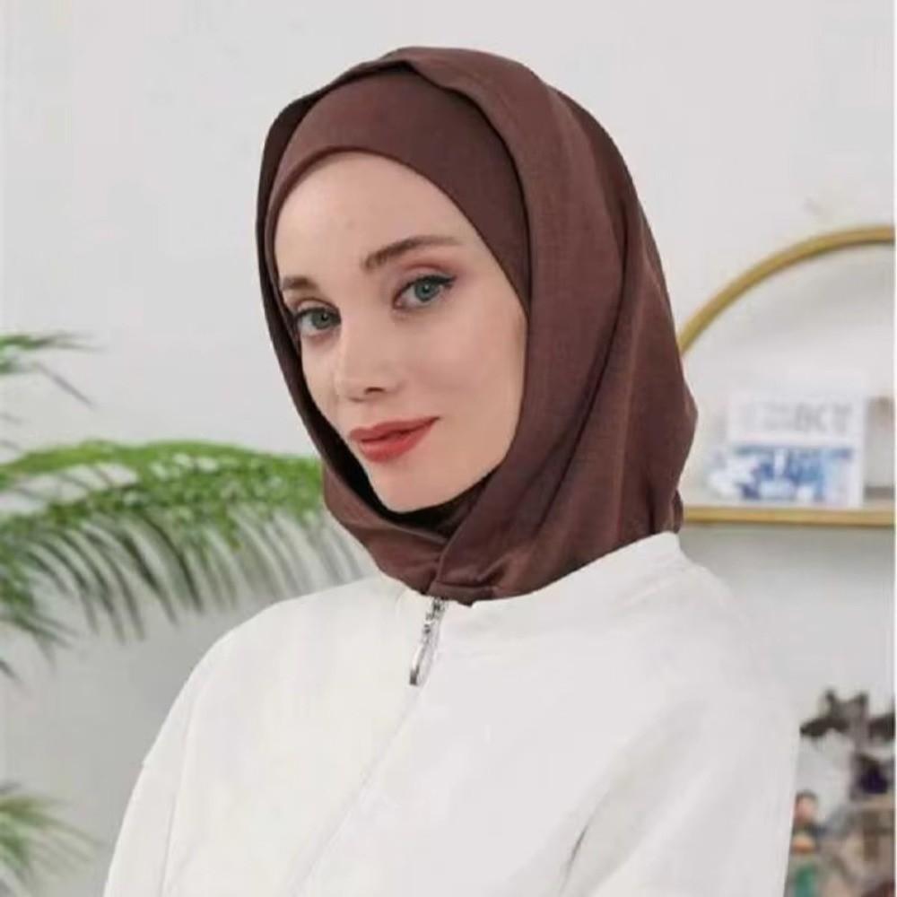 Premium Instant Hijab Inner Cap Cotton Elastic Turban Bandana Hood  Under Cap Ramadan