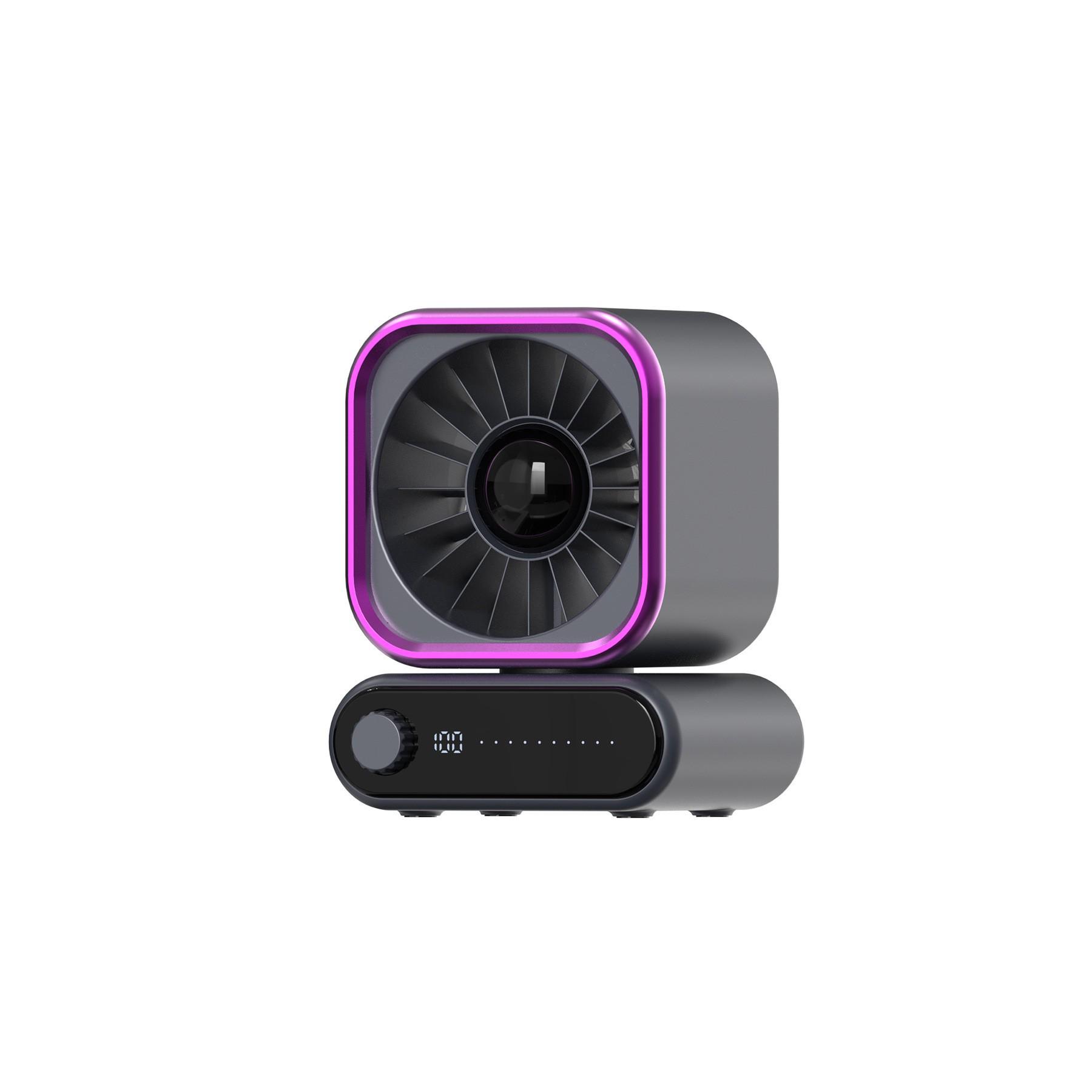 High-Speed Silent Oscillating Turbo Fan: Wall-Mount & Tabletop 149*120*330mm