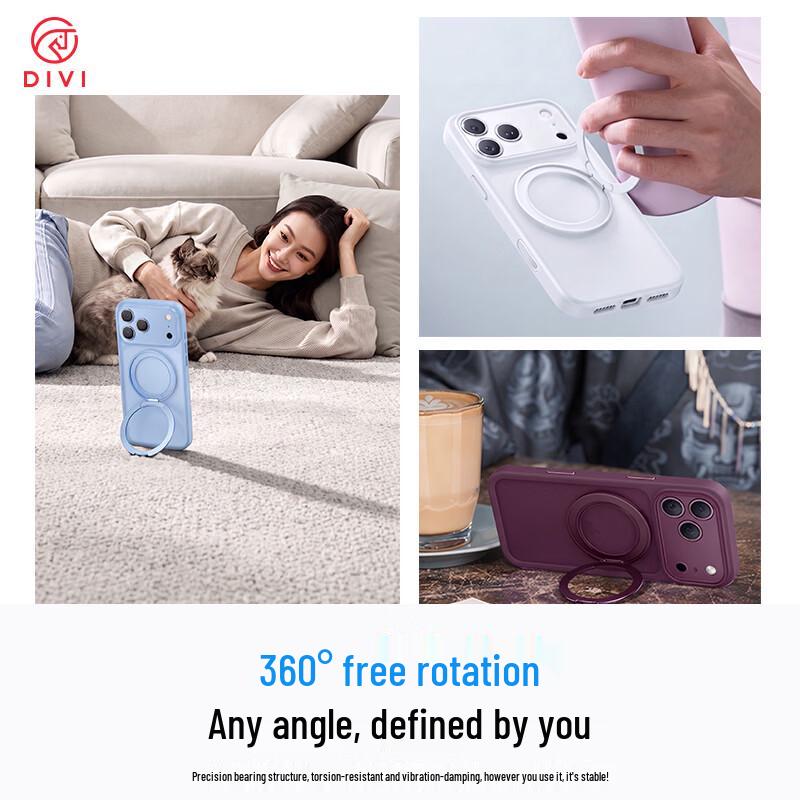 DIVI S2 360° Rotating Kickstand Magnetic Case for iPhone 18 Pro