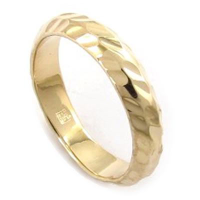 Wedding Band Gold Plated 'Lien d'Amour' Golden - 4 Mm