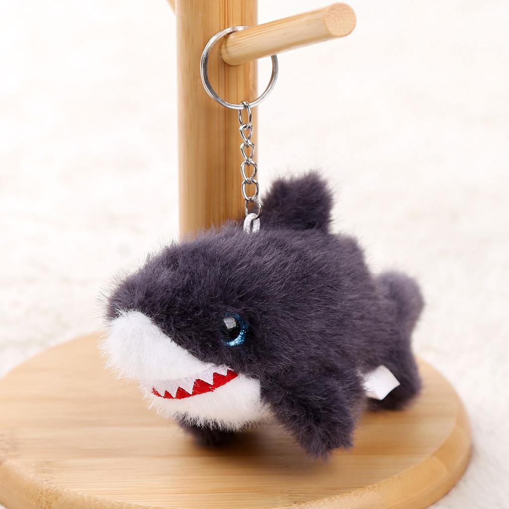 

Underwater Animal Plush Keychain With Pp Cotton Filling For Girls Gift And Bag Decoration Shark