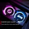 LED Luminous Car Water Cup Holder Coaster Lamps For BMW M E46 E90 E60 F30 E39 F10 F20 E87 E36 F20 E92 1 2 3 5 Series X1 X3 X5 X7