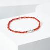 Silver925 Red Ball Onyx Gemstone Bracelet