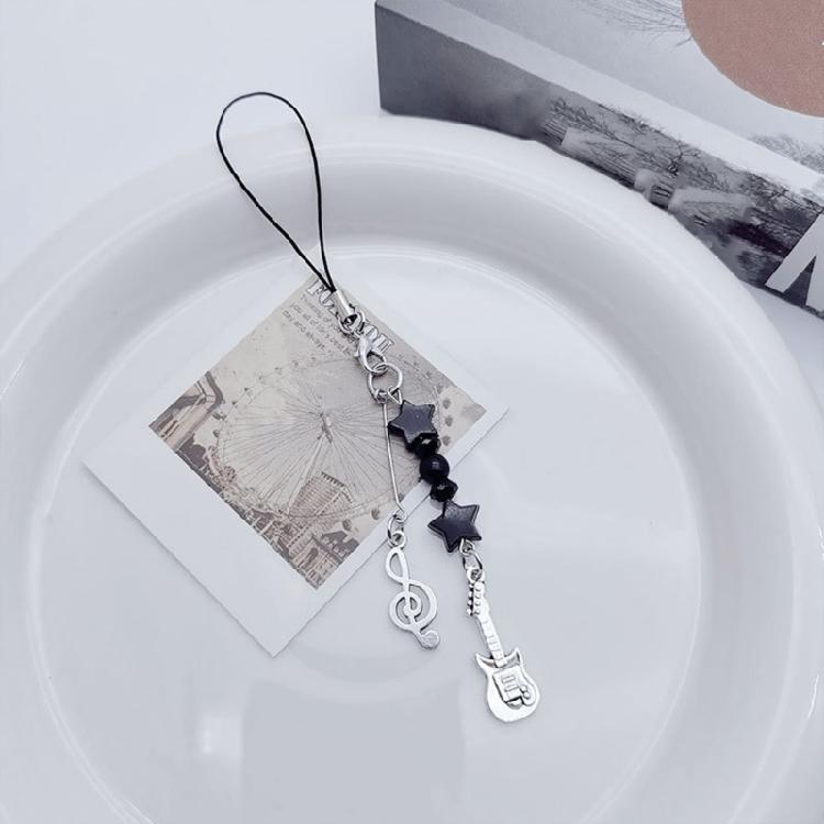 Sweet Cool Earphone Notes Star Guitar Hanging Pendant Phone Strap Bag Decoration