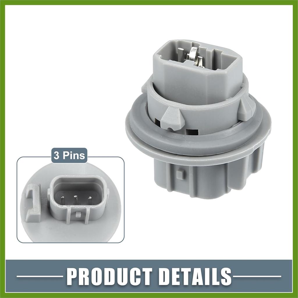 Turn Signal Pointer Light Bulb Socket 33302S5AA01 for Acura RDX 2007-2015 Plastic Gray (Set of 2) Replace Parts Vehicle Components