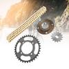 420 Kettenradsatz 96 Kettenglieder ID 12x17mm 14Z vorderes Kettenrad 36Z hinteres Kettenrad Leerlauf ohne Zähne