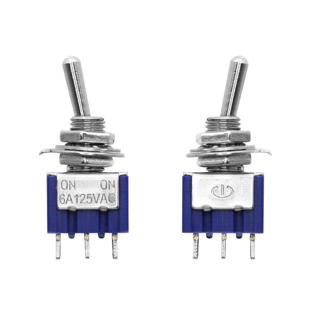 10pcs 3-Pin 2 Position Miniature Toggle Switch 3-Pin 2 Position  Small Electronic Equipment