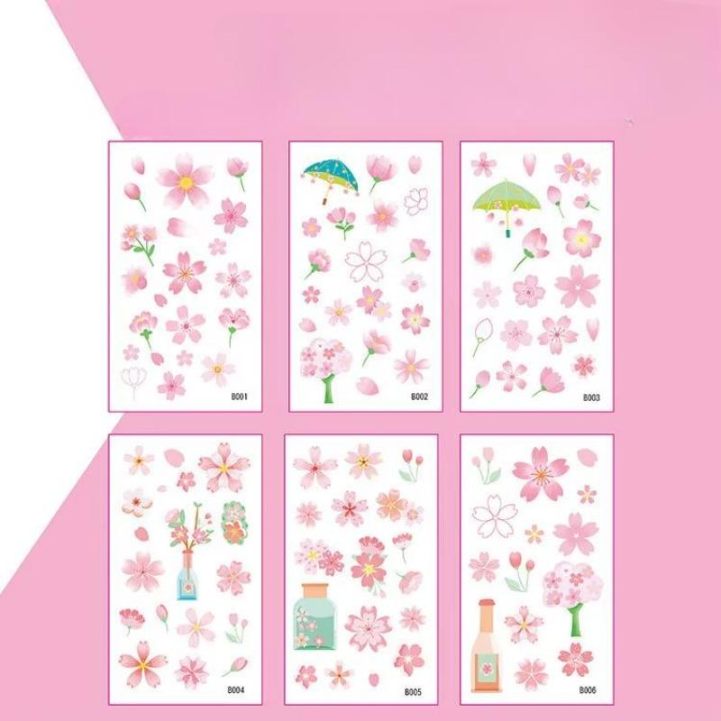 6Pcs/set Kids Space Themed Temporary Tattoos Fantasy Planet Designs Fun Preschool Party Favors Stickers