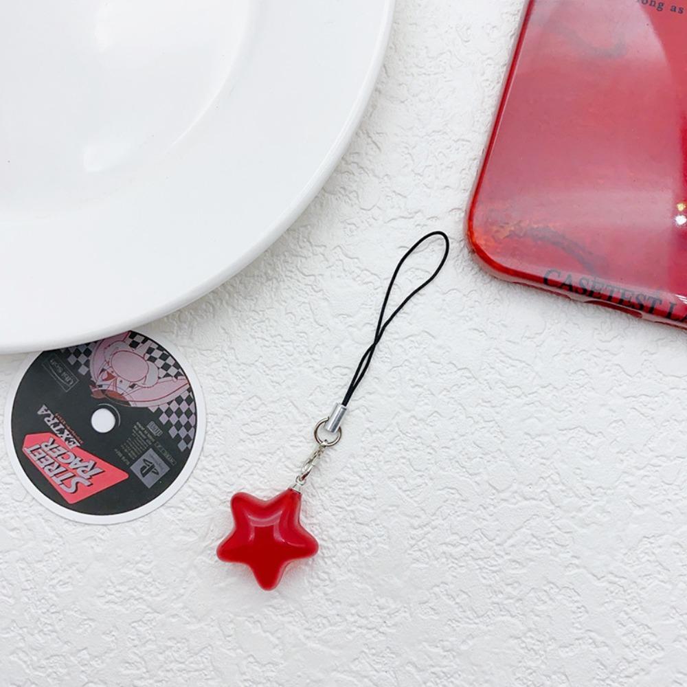 Star Phone Hanging Rope Keychain Mobile Phone Chain Cell Phone Rope Star Phone Strap Couple Gift
