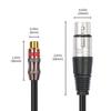 0.3m 3Pin XLR Female To RCA Female RCA Female To 3Pin-XLR Female Adapter Cord for Microphone Amplifier