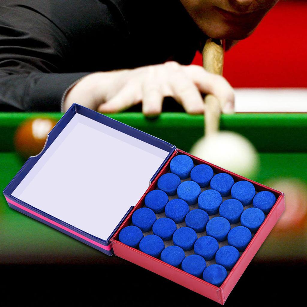 Billiards Cue Tips Lot Blue Glue On Single Layer Billiards Pool Snooker Cue Tips