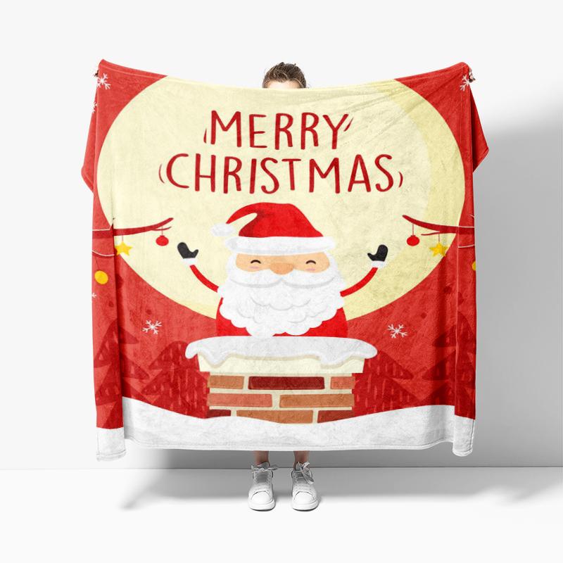 Wohndekoration Plüsch Überwurf Sofadecke Tagesdecke Bett flauschig weiche Decken Dekor Plaid Modern Halloween Frohe Weihnachten Winter