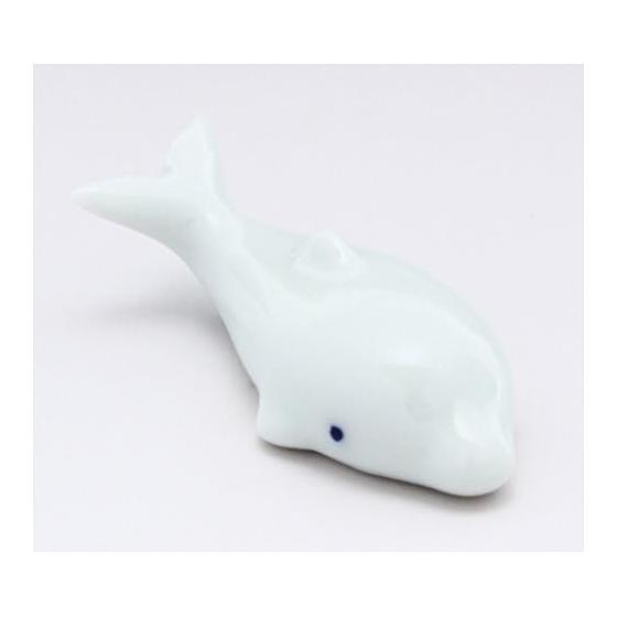 Arita Ware Seitouen Dolphin Chopstick Rest White