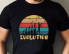 Evolution Of Fencing T-Shirt, Vintage Retro Sword Fight Sports Competition Combat Weapon Christmas Birthday Family Presents Xmas Gift Tee Top