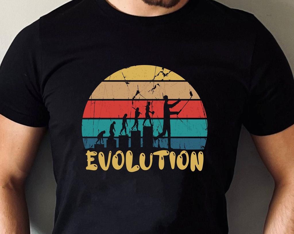 Evolution Of Fencing T-Shirt, Vintage Retro Sword Fight Sports Competition Combat Weapon Christmas Birthday Family Presents Xmas Gift Tee Top