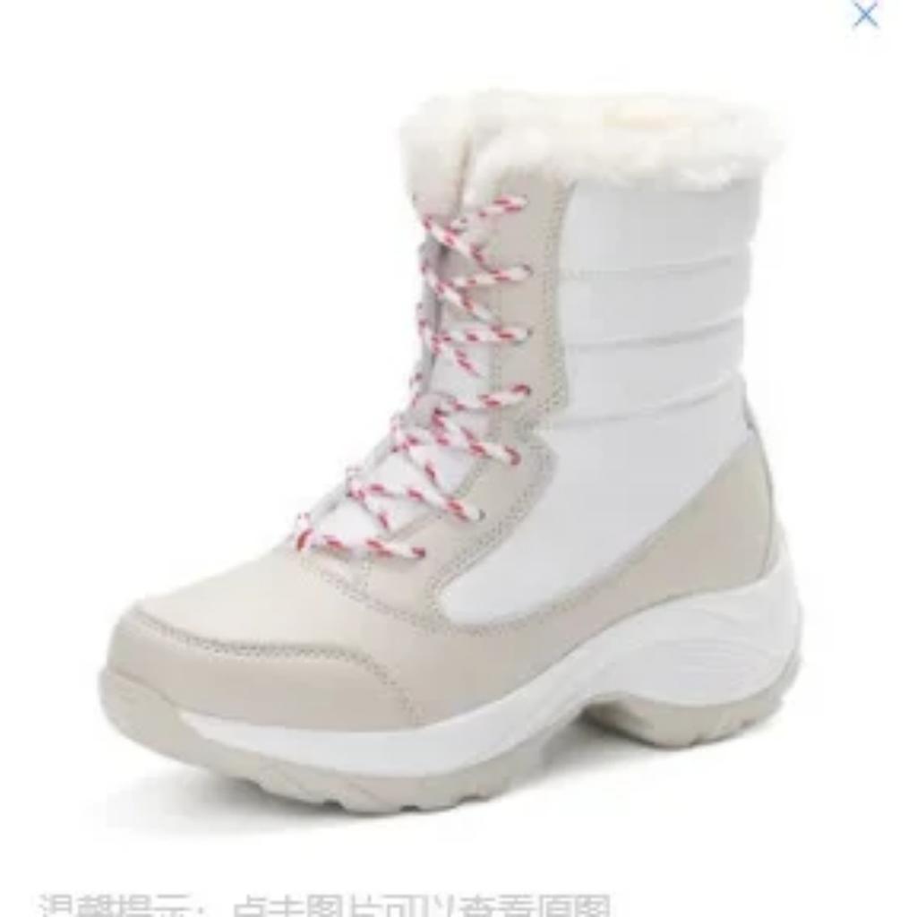 Ankel Boots for Women Winter Outdoor Warm Snow Boots Chunky Platform Waterproof Non-slip Warm Shoes Woman Boots Plus Size Casual