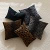 2 Stück Samt Zebra Leopard Muster Dekorative Kissenbezüge Weiche Jacquard Chenille Luxus Überwurf Kissenbezüge Für Sofa Bett Dekor