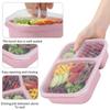 Eco-Friendly 3-Compartment Bento Lunch Box Wheat Straw Portable Meal Container Plastic Food Storage for Picnics And Work