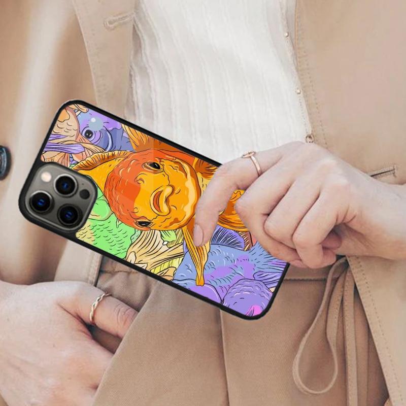 

Goldfish Golden ornamental fish Magnetic Phone Case For APPLE iPhone 17 Air 16 14 13 12 Pro Max 15 Plus Wireless MagSafe Cover iPhone 13mini