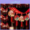 Vibrant New Year Decoration Hanging Banners For 2025 Chinese Spring Festival Events