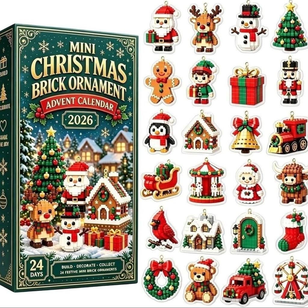 2026 Animal Christmas Advent Calendar, 24-Day Holiday Blind Box Countdown Gift Set for Kids, Collectible Animal Figures Xmas Party Favor