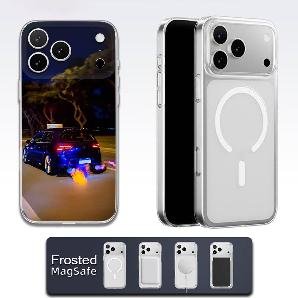 Phone Case For iPhone 17,16,15,14,13,12,11,Pro,Max,Plus,E,Air,Mini Magsafe Transparent Cool G-GTI Car G-Golf TPU Cover iPhone16promax