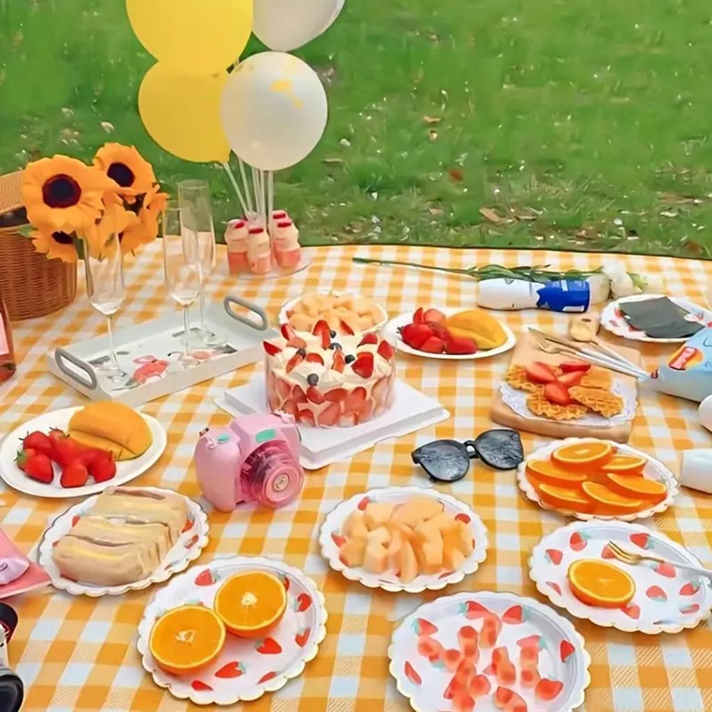 Waterproof Portable Picnic MatDurableNonWoven MaterialIdeal forOutdoorCamping and Beach Trips
