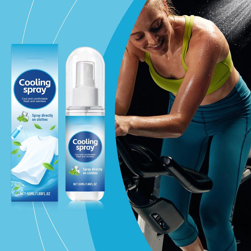 Cool Spray For Summer Outdoor Clothing: Refreshing, Cool And Non-Sticky, Physical Cold Sensation Cool Spray 50ml