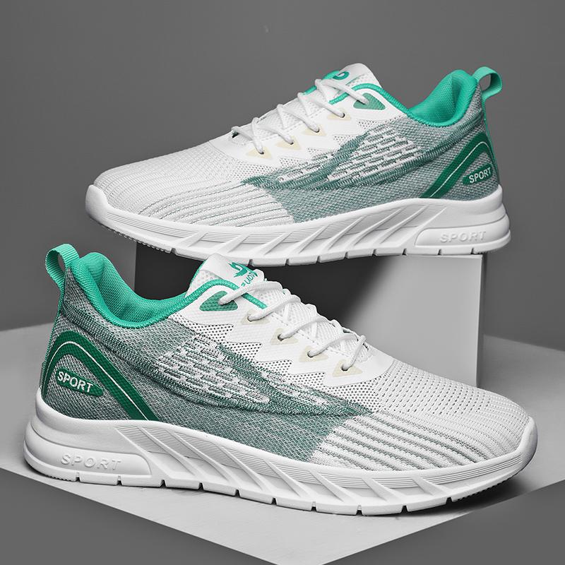 

Мужские кроссовки TUINANLE, дышащая повседневная обувь на платформе, легкие амортизирующие кроссовки 44 зелёный