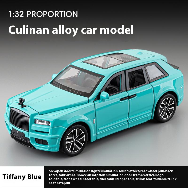 1/32 Scale Rolls Cullinan SUV Alloy Luxy Car Model Diecast Metal Toy Vehicles Car Model Sound and Light Simulation Children Gift