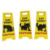 Funny Cats Vomit Caution Sign Humorous Desk Sign Gift for Cats Lover Cats Themed Home Office Decors Cats Vomits Warning Sign