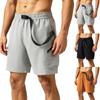 Mens Multi Pocket Cargo Shorts Relaxed Fit Elastic Waistband Summer Lightweight Utility Shorts for Outdoor Sports and Daily Wear