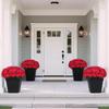 Decorative Fake Flower Artificial Potted Flower with Green Leaves Realistic Uv Resistant Silk Plant Indoor Outdoor Garden Patio
