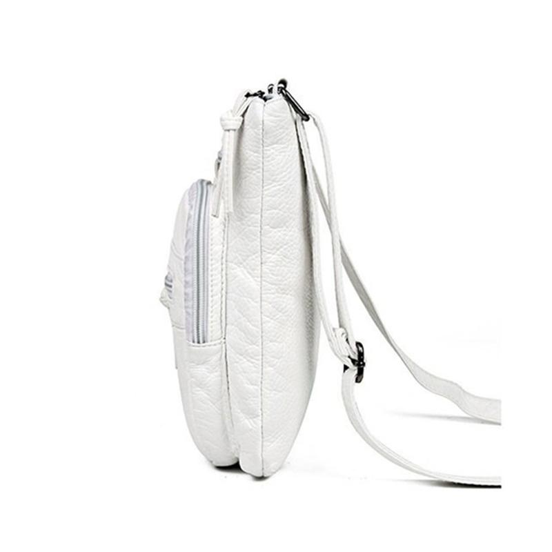 Vintage Umhängetasche für Damen, weiches PU-Leder, Umhängetasche, modischer Messenger, multifunktional, kleine quadratische Handy-Geldbörse