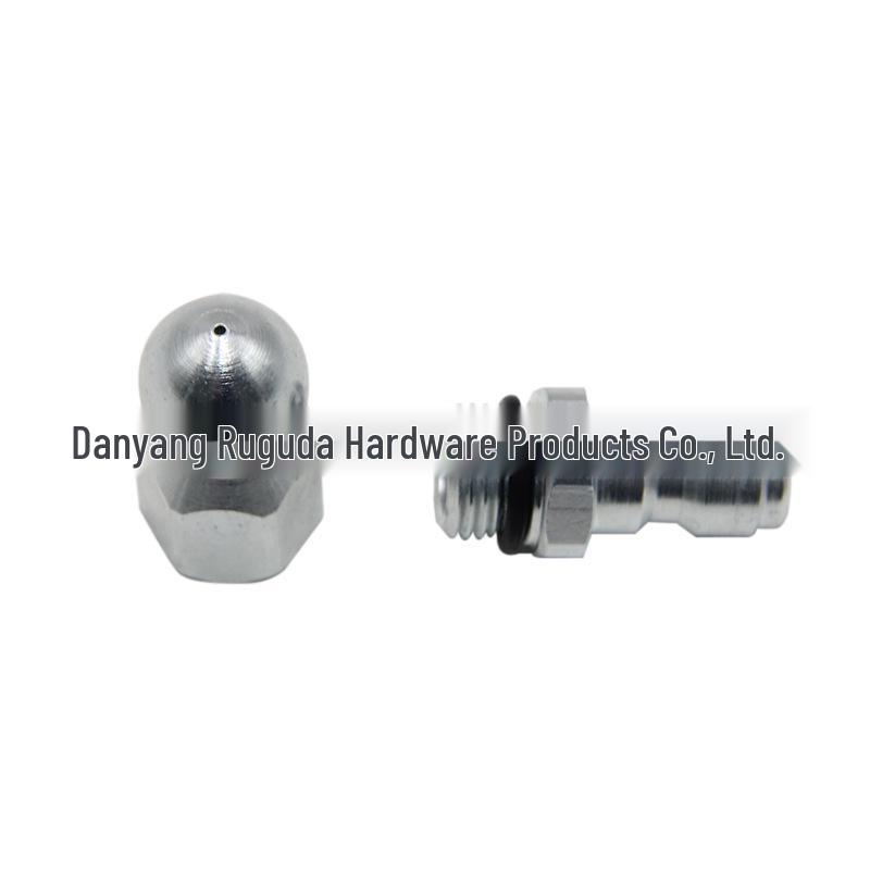 1/4" Quick Connect Stainless Steel Sewer Pipe Cleaning High-Pressure Nozzle