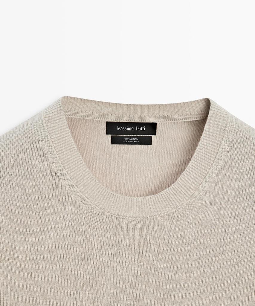 Masimodutti Linen Round Neck Knit