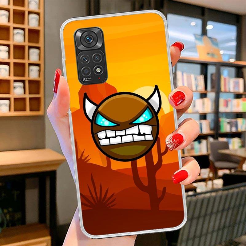 

Geometry Dash Game Cover Phone Case For Xiaomi Redmi Note 15 14 13 12 11 10 Pro Plus 14S 12S 11S 11T 11E 10S Soft Fundas Shell R Redmi Note 15 4G