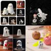 Adorable Halloween Ghost Figurine Set For Charming Home Office And Garden Decor