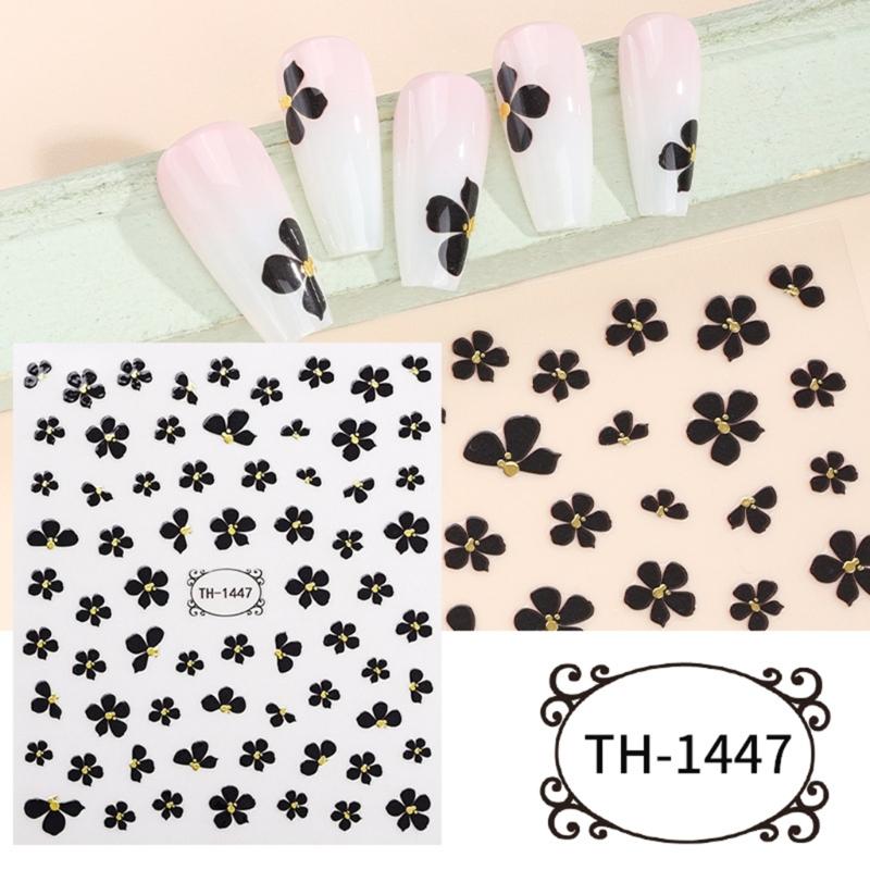 6 Sheets Snowflake Nails Art Stickers Tree Nail Decals Christmas Nail Stickers Nails Art Decorations Manicures Stickers