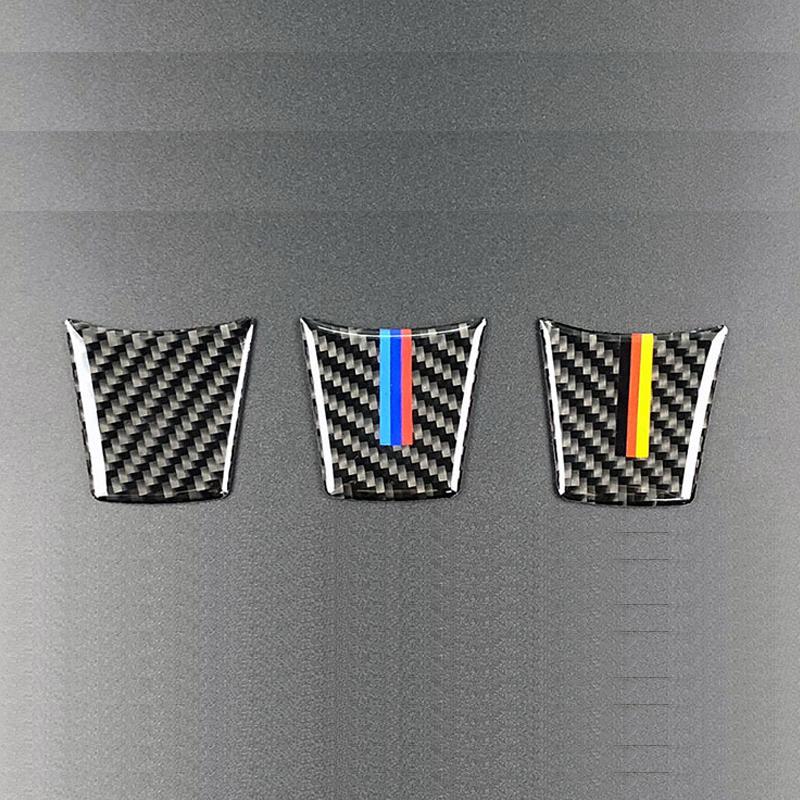 Carbon Fiber Car Steering Wheel Decals Cover Trim Sticker Strip Parts Decoration Interior Accessories For BMW E89 Z4