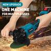 100/125MM Brushless Electric Angle Grinder 4 Speed Cutting Machine Power Tool 2pcs Lithium-Ion Battery For Makita 18V Battery