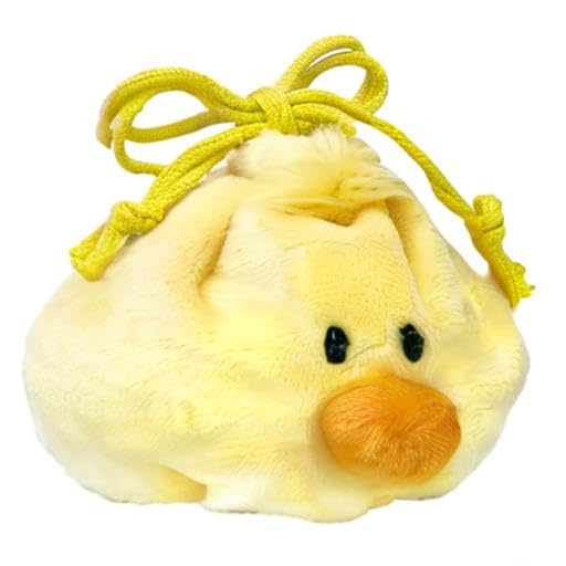 NICI Chick Drawstring Pouch Figure Face Pouch, German Plush Toy Gift, 3090651