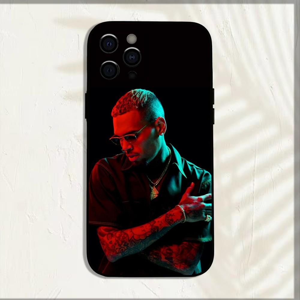 American Rapper C-Chris Brown Phone Case For iPhone 16,15,14,13,12,11,Pro,X,XS,Max,XR,Plus,Mini Soft Black Cover