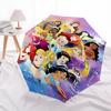 Disney Princesses, Fantasy Castle Themed Automatic Opening and Closing Umbrella, Brightly Colored 8-rib Portable Umbrella, Suitable for Men and Women,